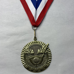Large Golf Star Medal